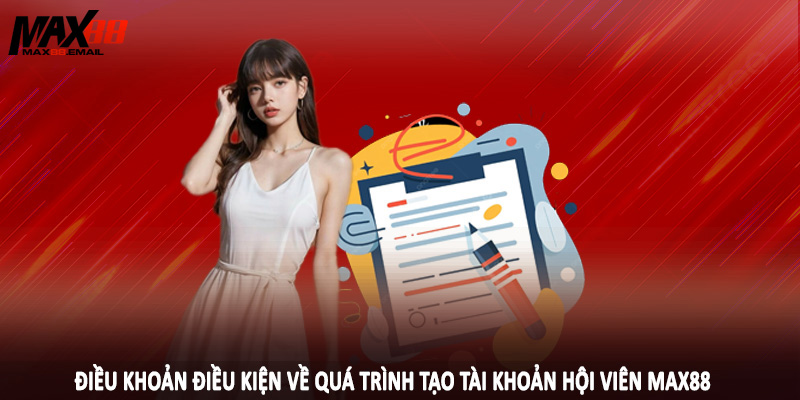 Điều khoản điều kiện về quá trình tạo tài khoản hội viên MAX88