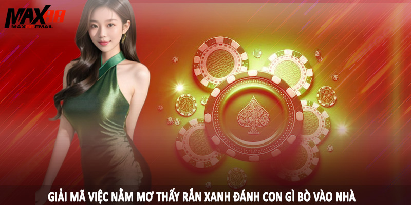 Giải mã việc nằm mơ thấy rắn xanh đánh con gì bò vào nhà