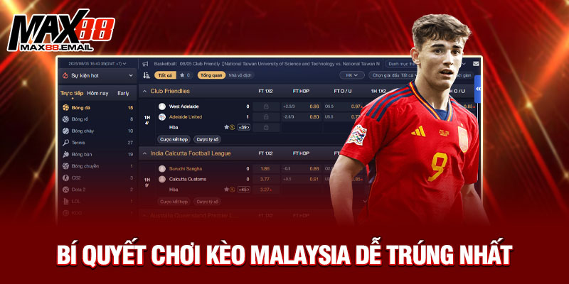 Bí quyết chơi kèo Malaysia dễ trúng nhất 