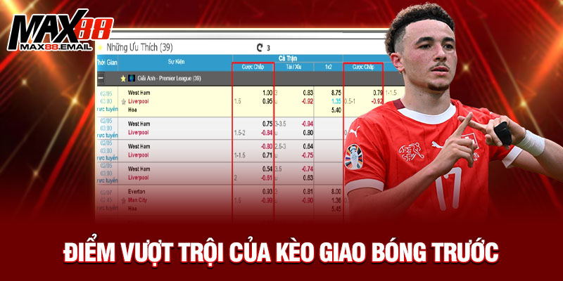 Điểm vượt trội của kèo giao bóng trước 