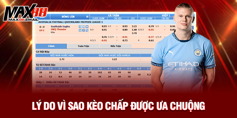 Lý do vì sao kèo chấp được ưa chuộng 