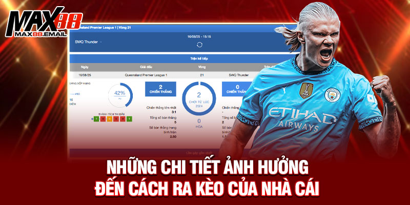 Những chi tiết ảnh hưởng đến cách ra kèo của nhà cái